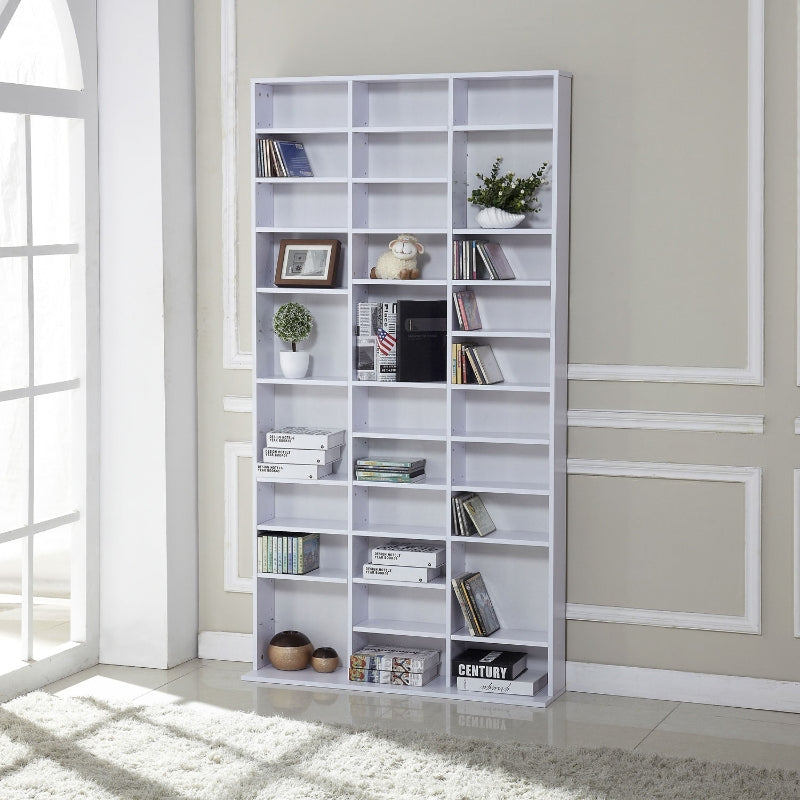 33 Adjustable Compartment Storage Unit - White