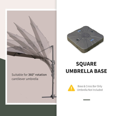 Square Cantilever Patio Umbrella Base