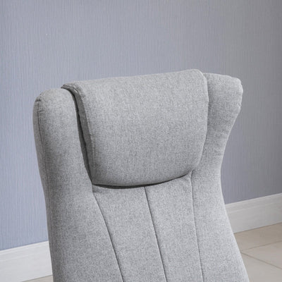 Recliner And Ottoman , Light Grey