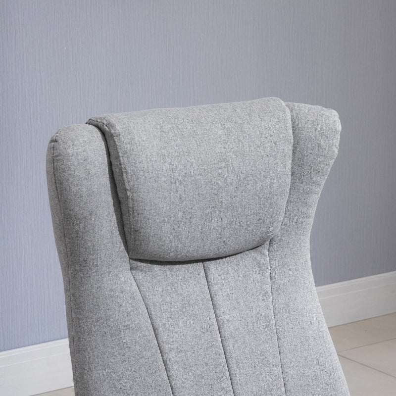 Recliner And Ottoman , Light Grey