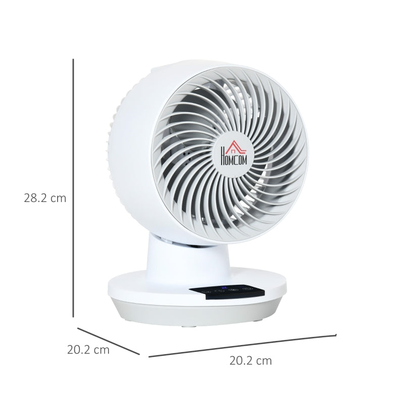 28cm Electric Table Desk Fan With 3 Speed, White