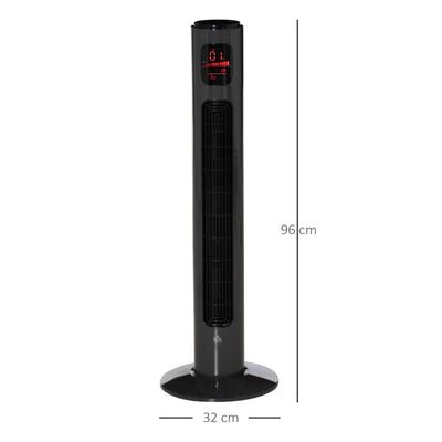 38'' Freestanding Tower Fan,, Dark Grey