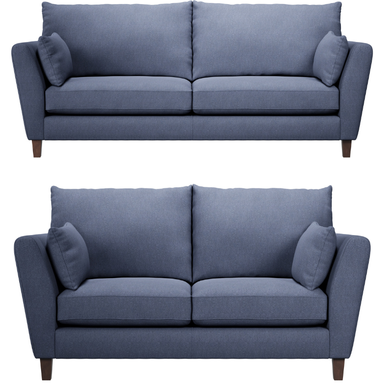 Kendra Soft Textured 2 & 3 Seater Sofa Set