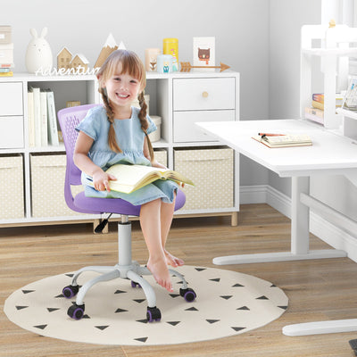 Ergonomic Children Study Chair with Adjustable Height-Purple