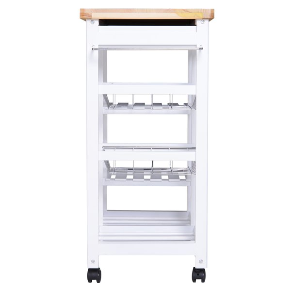 Kitchen Island, 74Wx37Dx76Hcm - White