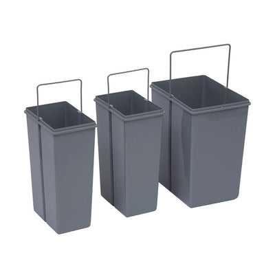 Kitchen Recycle Waste Bin 48x34.2x41.8 Cm - Grey