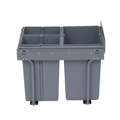 Kitchen Recycle Waste Bin 48x34.2x41.8 Cm - Grey