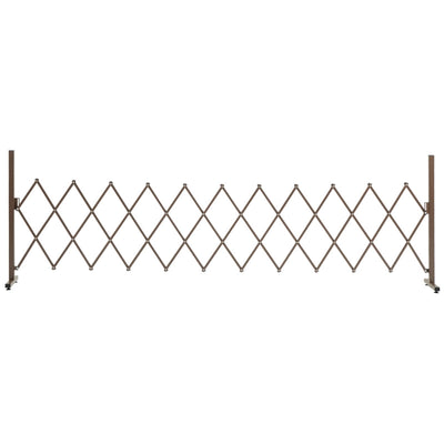 Expanding Trellis Fence  Dark Brown