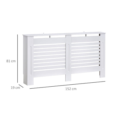 152Lx19Wx81H Cm MDF Radiator Cover-White