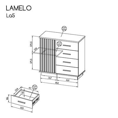 Lamelo LA5 Sideboard Cabinet