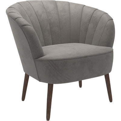 Lana Soft Touch Grey Sofa Chair