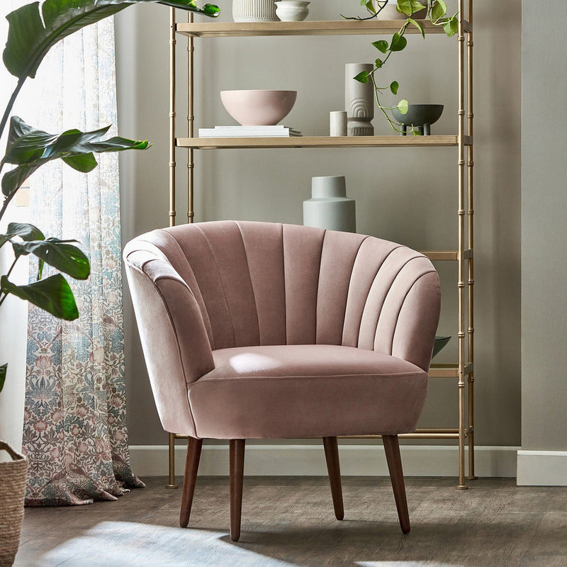 Lana Soft Touch Pink Sofa Chair