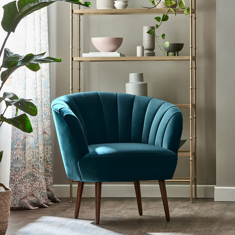 Lana Soft Touch Blue Sofa Chair