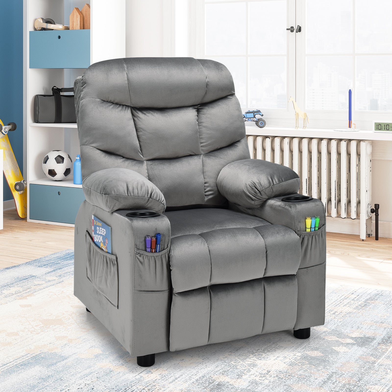 Lounge chair online with cup holder