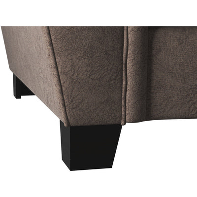 Leighton Soft Suede Chocolate 3 Seater Sofa