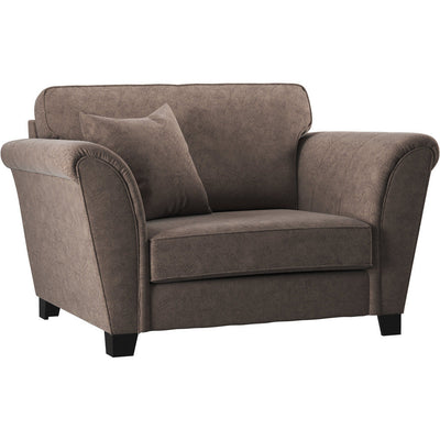 Leighton Soft Suede Chocolate Sofa Chair