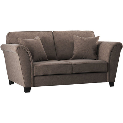 Leighton Soft Suede Chocolate 2 Seater Sofa