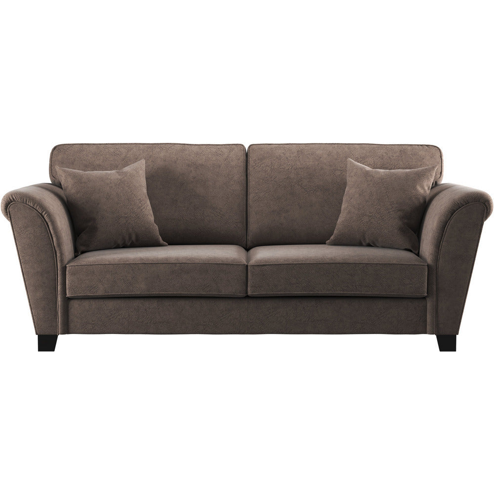 Suede 3 seater deals sofa