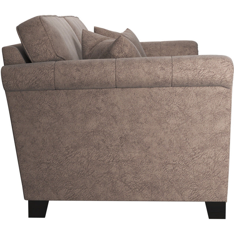 Leighton Soft Suede Chocolate 3 Seater Sofa