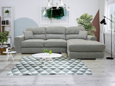 Vegas Grey Large Corner Sofa