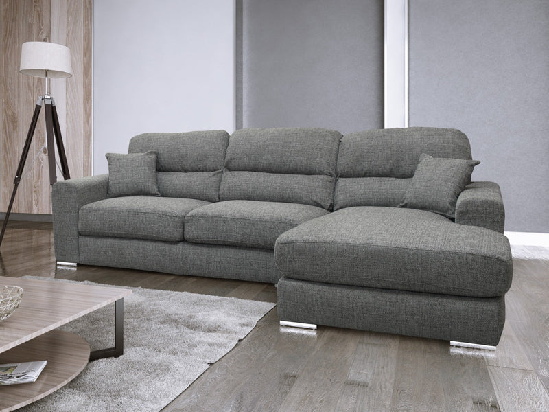 Vegas Grey Large Corner Sofa