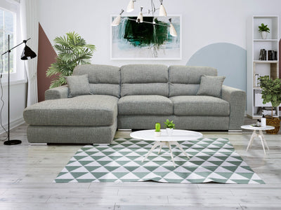 Vegas Grey Large Corner Sofa