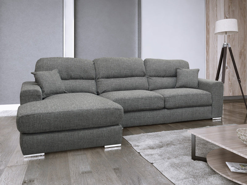 Vegas Grey Large Corner Sofa