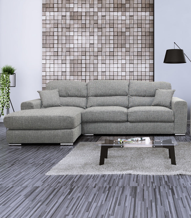 Vegas Grey Large Corner Sofa