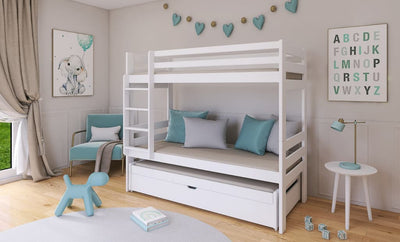 Lessi Bunk Bed with Trundle and Storage