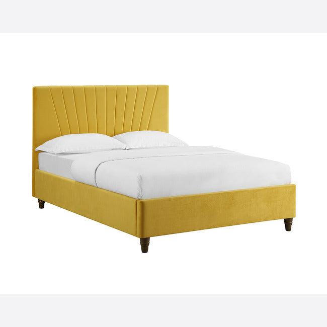 Lexie Mustard Kingsize Bed