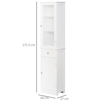 Bathroom Storage Cabinet , White