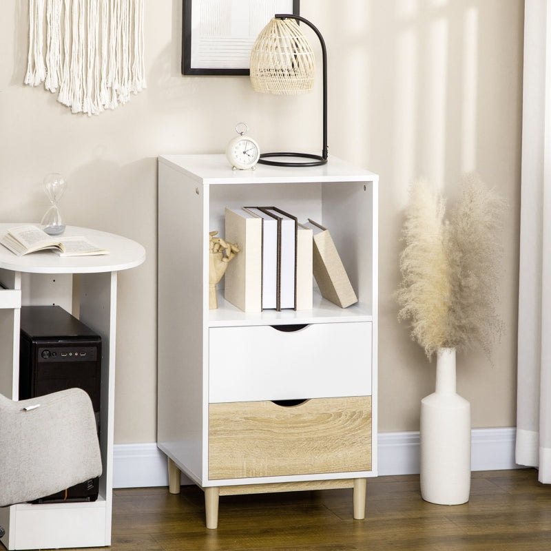 Modern Storage Cabinet Cupboard , White Natural