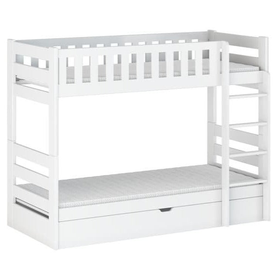 Wooden Bunk Bed Focus With Storage