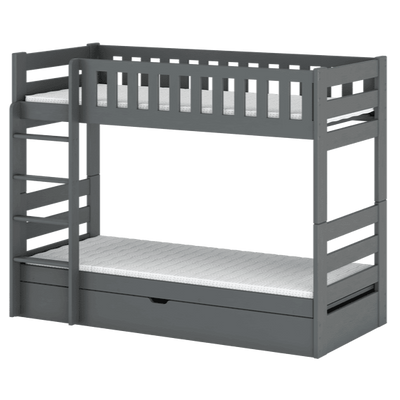 Wooden Bunk Bed Focus With Storage