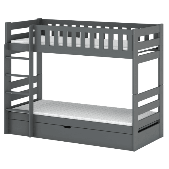 Wooden Bunk Bed Focus With Storage