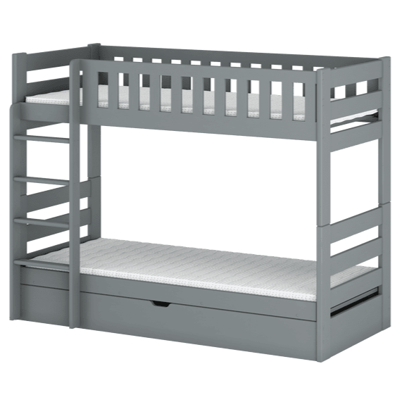 Wooden Bunk Bed Focus With Storage