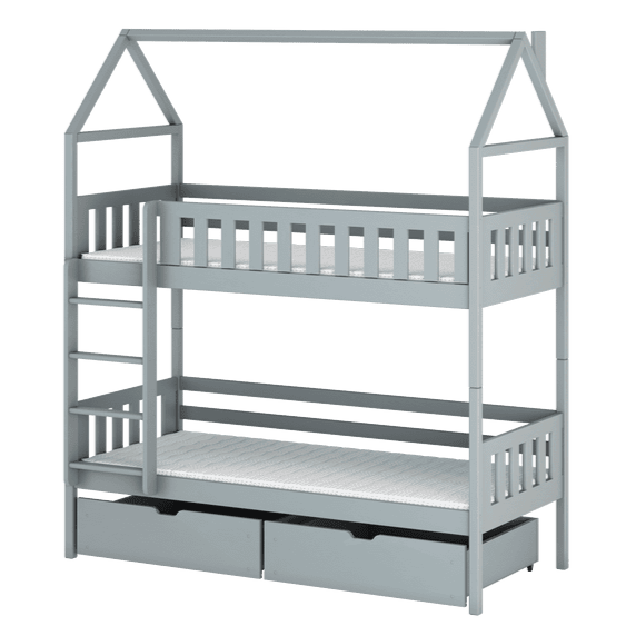 Wooden Bunk Bed Gaja With Storage