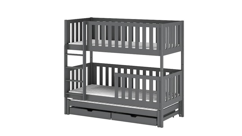 Lea Bunk Bed with Trundle and Storage