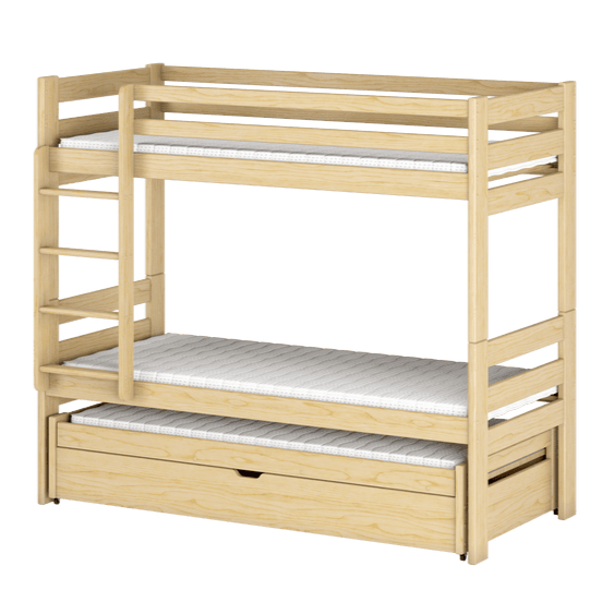 Lessi Bunk Bed with Trundle and Storage