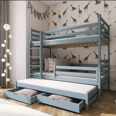 Luke Bunk Bed with Trundle and Storage