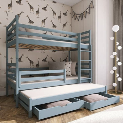 Luke Bunk Bed with Trundle and Storage