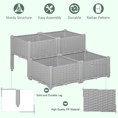 Raised Flower Bed Vegetable Herb Plant Stand