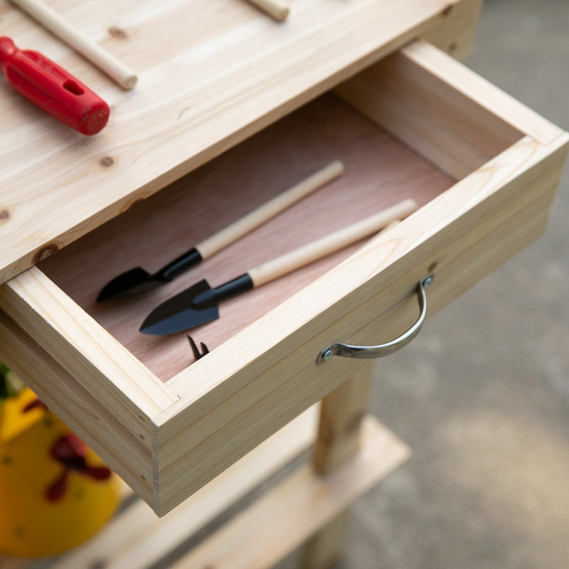 Wooden Potting Bench Work Table