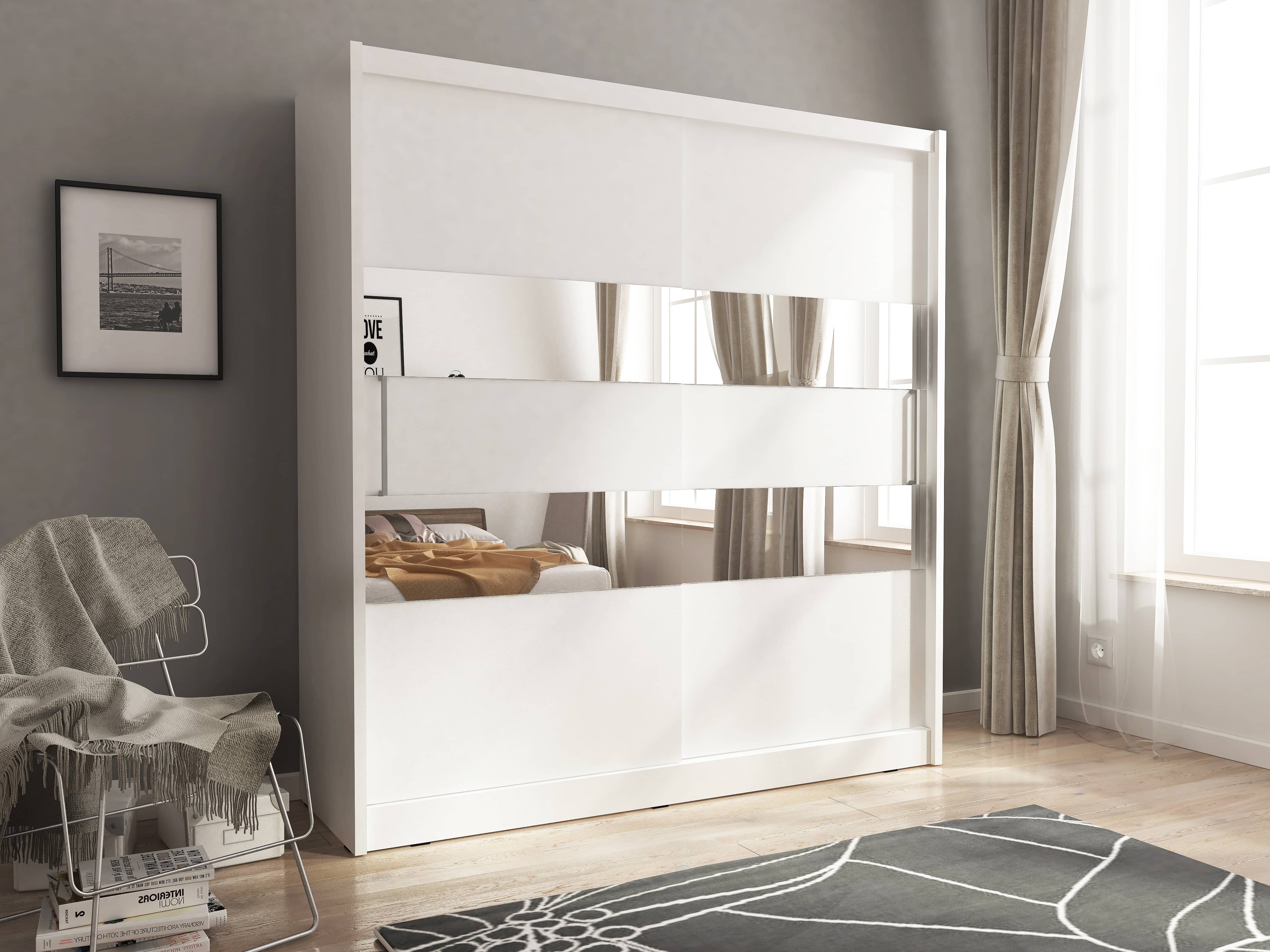 Arte-N Wiki IX 200cm Sliding Door Wardrobe - 2 Colours