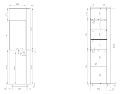 Modico MC-03 Tall Display Cabinet