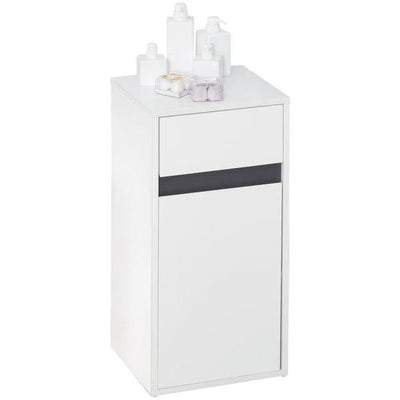 Tri-Compartment Bathroom Storage Cabinet - White