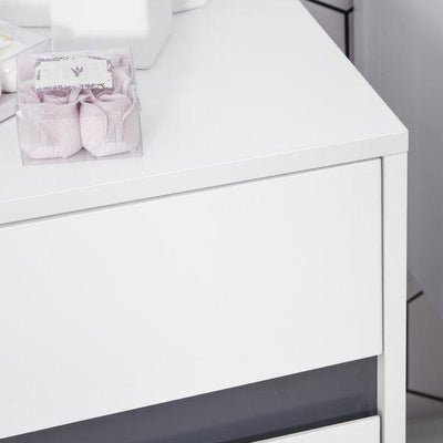 Tri-Compartment Bathroom Storage Cabinet - White