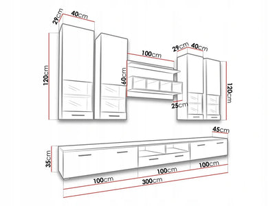 Dorade Entertainment Unit in White Gloss