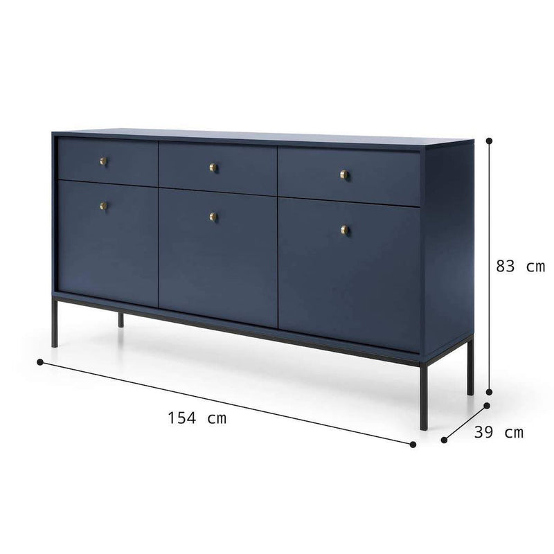 Mono Large Sideboard Cabinet with ABS edging