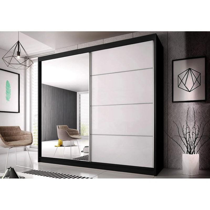 Serreti Sliding Mirror Door Wardrobe 183cm